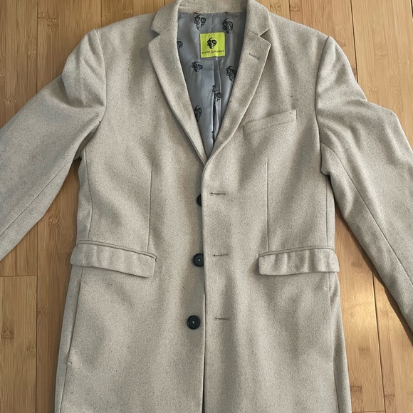 Noose & Monkey Wool Overcoat| Oatmeal Color| Lightly Worn| 40R - Picture 1 of 4